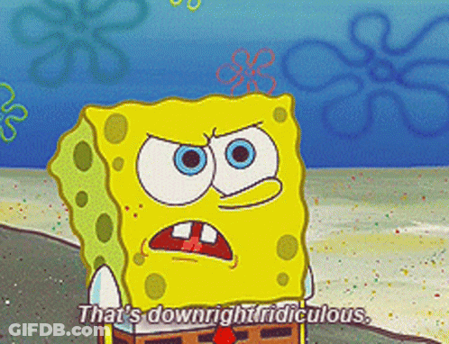 Spongebob Says That's Downright Ridiculous GIF