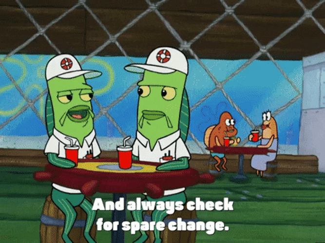 SpongeBob Sell Out Spar Change GIF