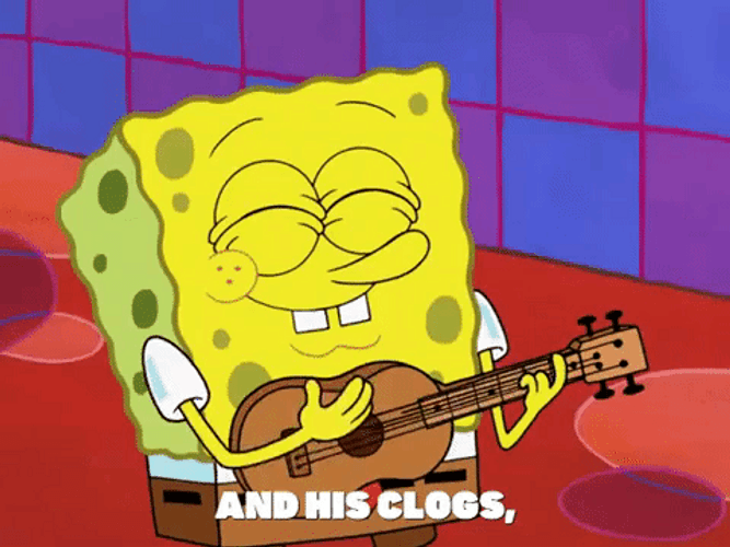 Spongebob Singing And His Clogs GIF