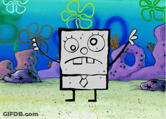 Spongebob Singing Flying GIF