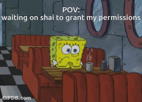 SpongeBob Sitting At Diner Waiting On Shai GIF