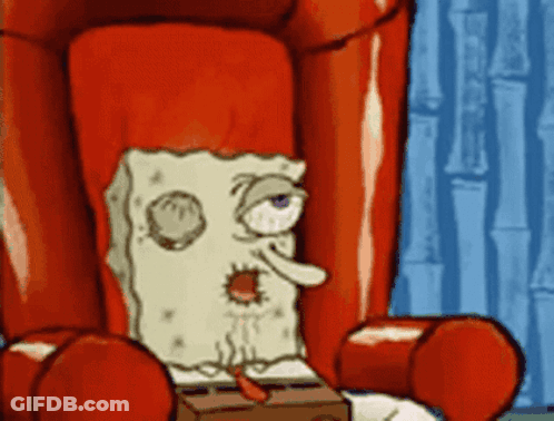 SpongeBob Sitting In A Chair GIF