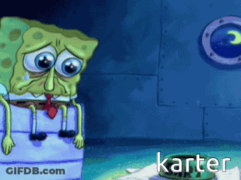 SpongeBob Sitting On Box Karter GIF