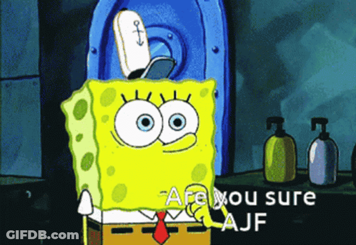 Spongebob Smile Are You Sure GIF