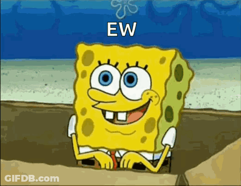 Spongebob Smiling Sitting On Rock GIF