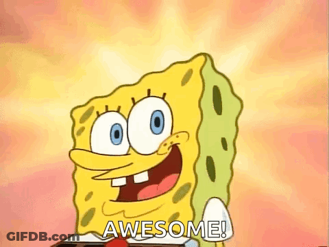 Spongebob Smiling Thumbs Up GIF