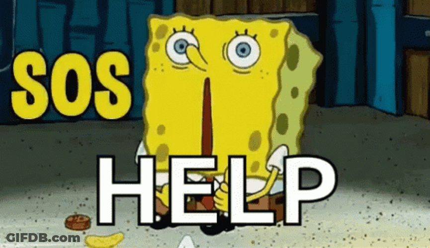 Spongebob Sos Help GIF