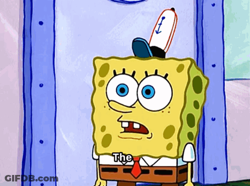 SpongeBob Sponge Bash Standing In Water GIF
