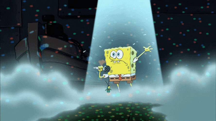 SpongeBob Spotlight Goofy Meme GIF