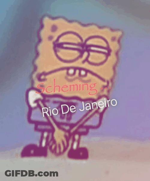 SpongeBob Square Pants Scheming GIF