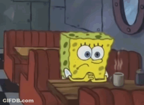 SpongeBob SquarePants At Diner With Coffee GIF