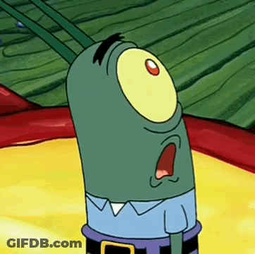 SpongeBob SquarePants Cartoon Character With Mouth Open GIF
