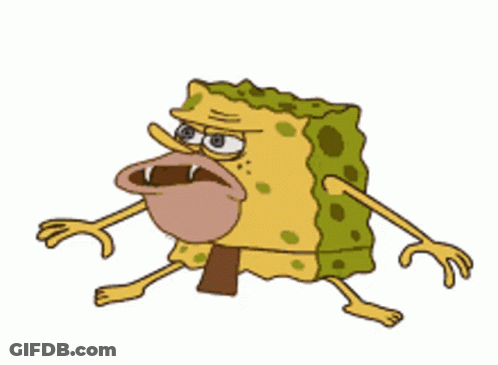 SpongeBob SquarePants Character With Big Nose GIF