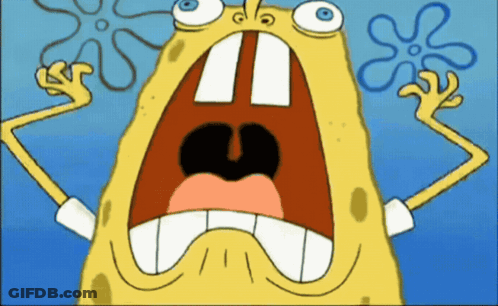 SpongeBob SquarePants Character With Mouth Open GIF