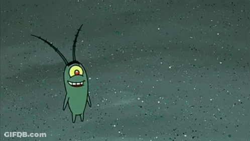 SpongeBob SquarePants Character With Open Mouth And Tongue Out GIF