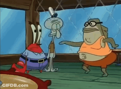 SpongeBob SquarePants Characters Dancing GIF