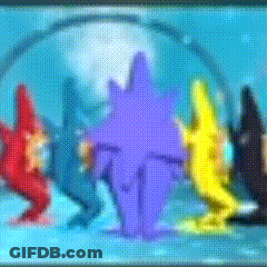 SpongeBob SquarePants Characters Dancing Together GIF