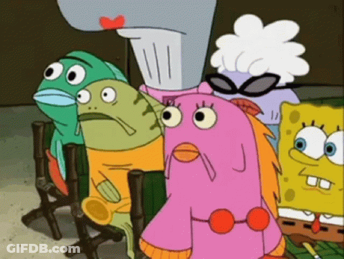 SpongeBob SquarePants Characters Sitting In Chairs GIF