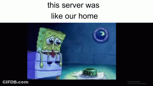 SpongeBob SquarePants Crying On Box Next To Bowl Of Gary GIF