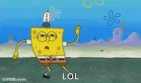 Spongebob Squarepants Dancing Saying Lol GIF