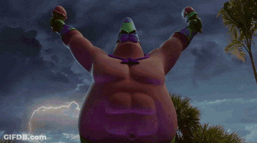Spongebob Squarepants Film Patrick Star Witness Me GIF