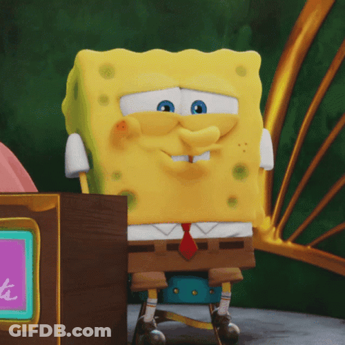 Spongebob Squarepants Floating Water Heats GIF