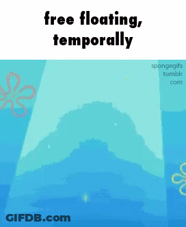 Spongebob Squarepants Free Floating Temporarily GIF
