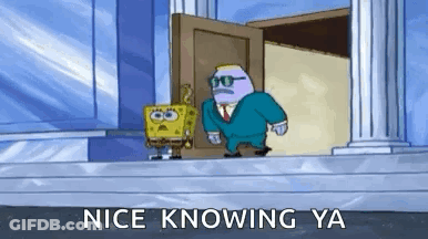 Spongebob Squarepants Get Out GIF