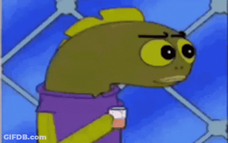 Spongebob Squarepants Grumpy Fish Tom Tf Reaction GIF