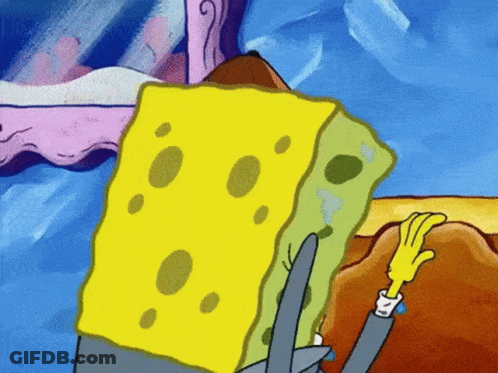 SpongeBob SquarePants Holding Cheese GIF