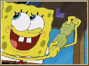 SpongeBob SquarePants Holding Paper GIF