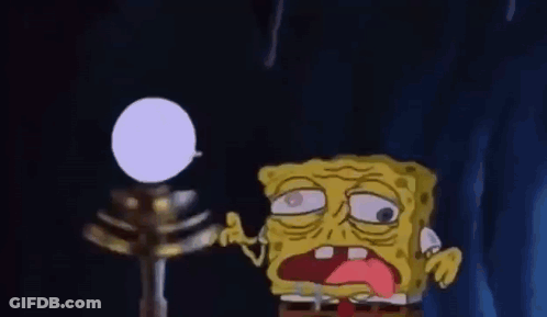 SpongeBob SquarePants Holding Purple Ball GIF
