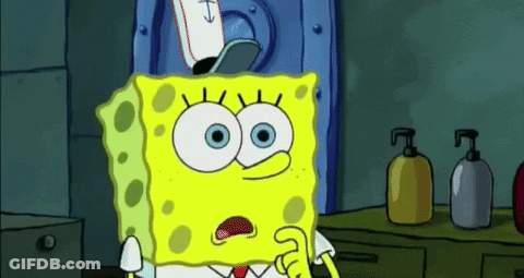 Spongebob Squarepants In Captain Hat And Red Tie GIF