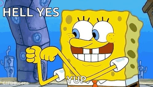 Spongebob Squarepants Is Giving A Thumbs Up Sign . GIF