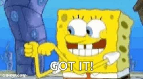 Spongebob Squarepants Is Smiling And Giving A Thumbs Up . GIF