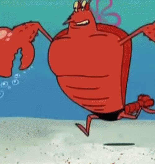 SpongeBob Squarepants Larry Muscle Lobster GIF