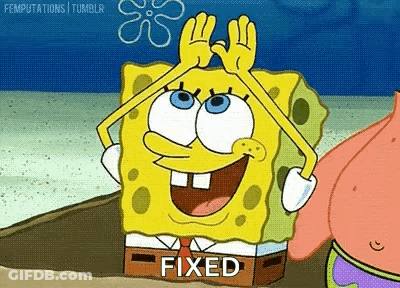 Spongebob Squarepants Making Funny Face With Hands Over Head GIF