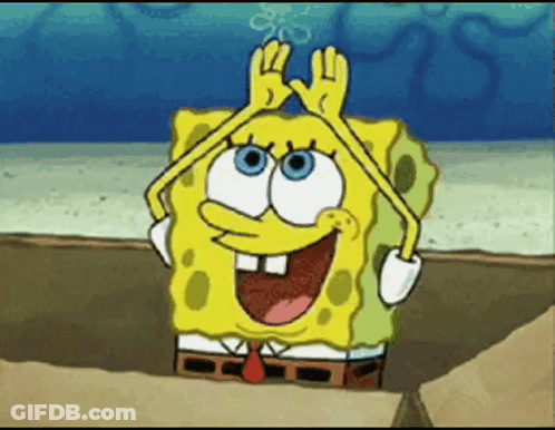 Spongebob Squarepants Making Peace Sign In Box GIF