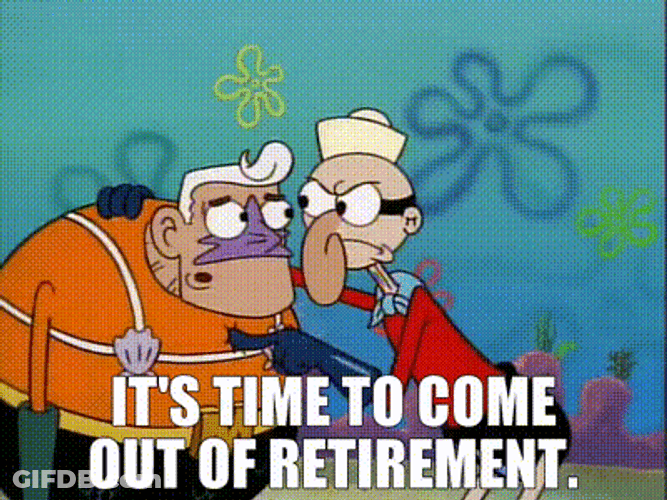 Spongebob Squarepants Mermaid Man And Barnacle Boy Come Out Of Retirement GIF