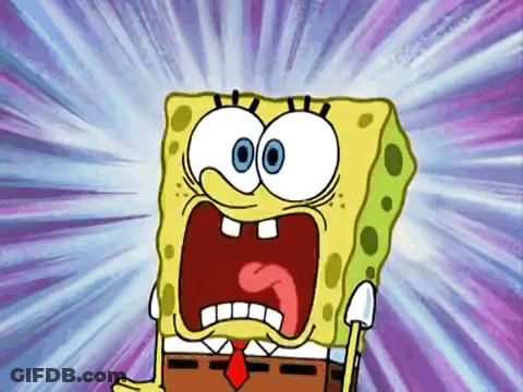SpongeBob SquarePants Mouth Wide Open GIF