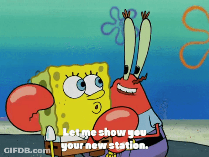 Spongebob Squarepants Mr. Krabs Gives Promotion GIF