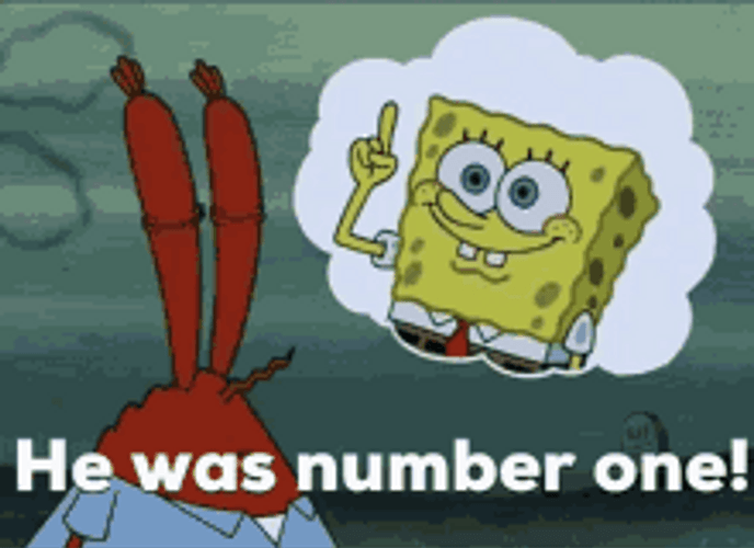 Spongebob Squarepants Number 1 Mr. Krabs GIF