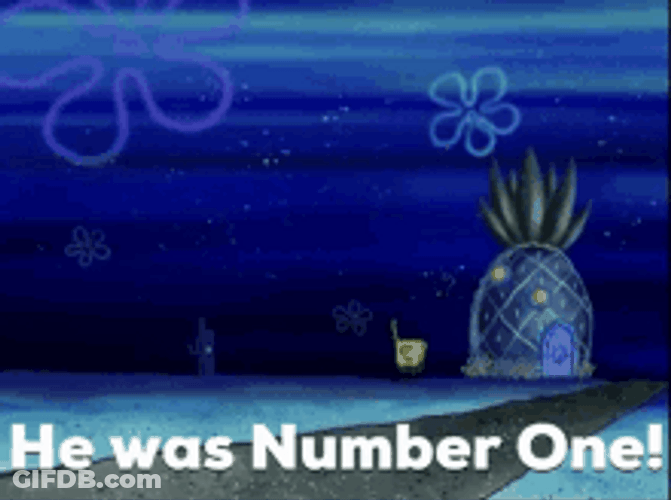 Spongebob Squarepants Number 1 Pineapple GIF