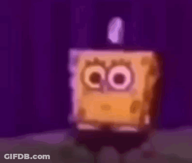 SpongeBob SquarePants On Purple Background GIF