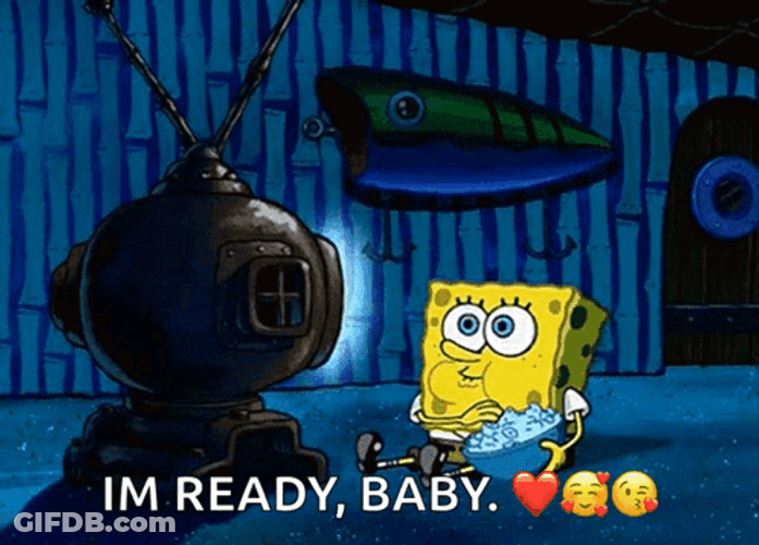 Spongebob Squarepants Popcorn Ready GIF