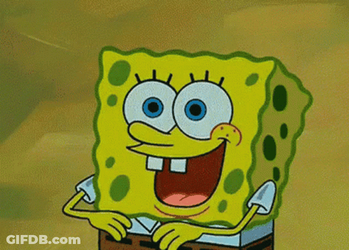 Spongebob Squarepants Rainbow Imagination GIF