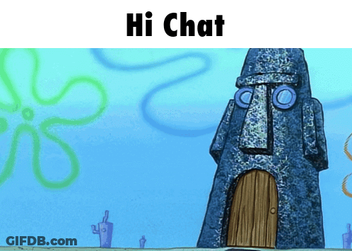 SpongeBob SquarePants Saying Hi Chat GIF