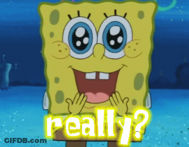 SpongeBob SquarePants Saying Really GIF