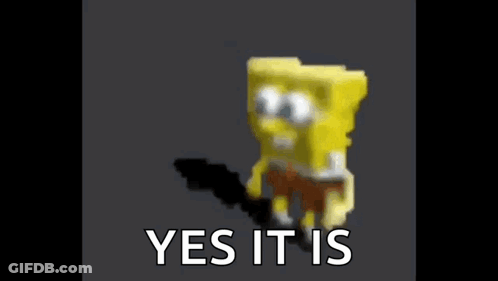SpongeBob SquarePants Saying Yes It Is GIF