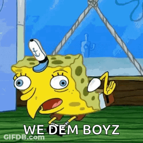 SpongeBob SquarePants Says We Dem Boyz GIF